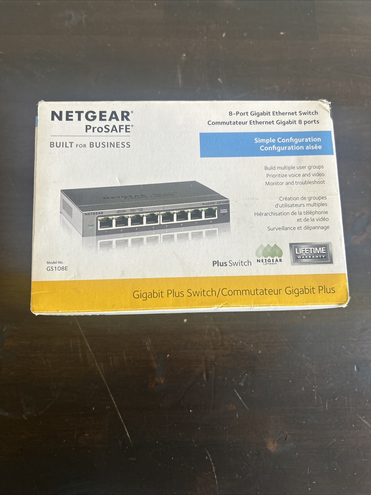 Netgear GS108E-300NAS 8 Port Gigabit Plus Switch