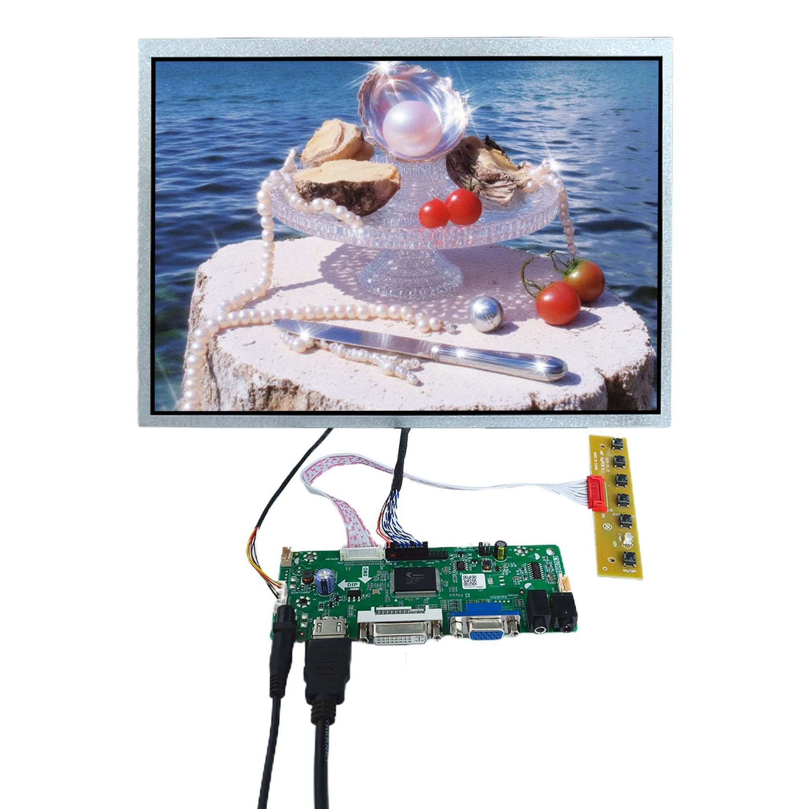 12.1" VS121T-005A 1024X768 IPS LCD Screen HD VGA AV USB LCD Controller Board