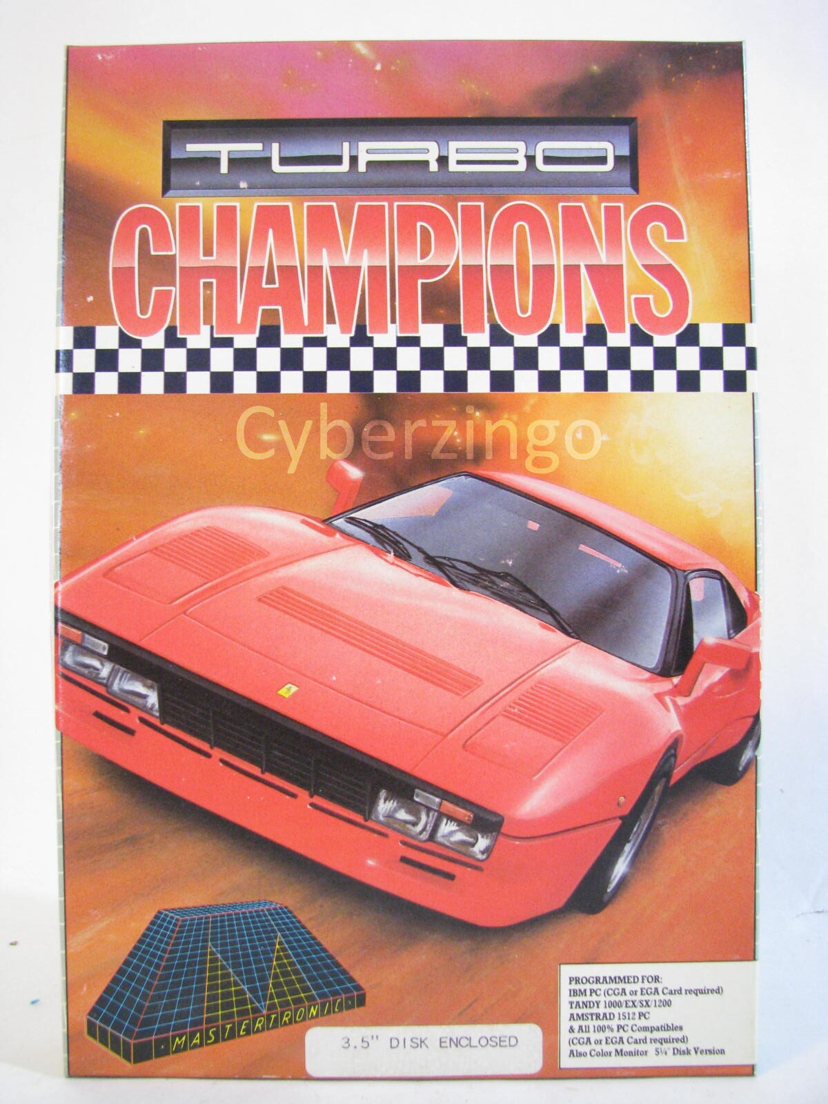 Turbo Champions Computer Game Mastertronic Vintage Software With 3 1/2" Disk