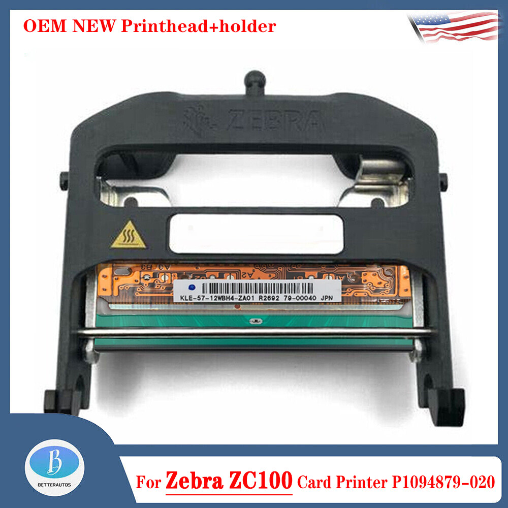 OEM NEW Printhead+holder For Zebra ZC100 Card Printer P1094879-020