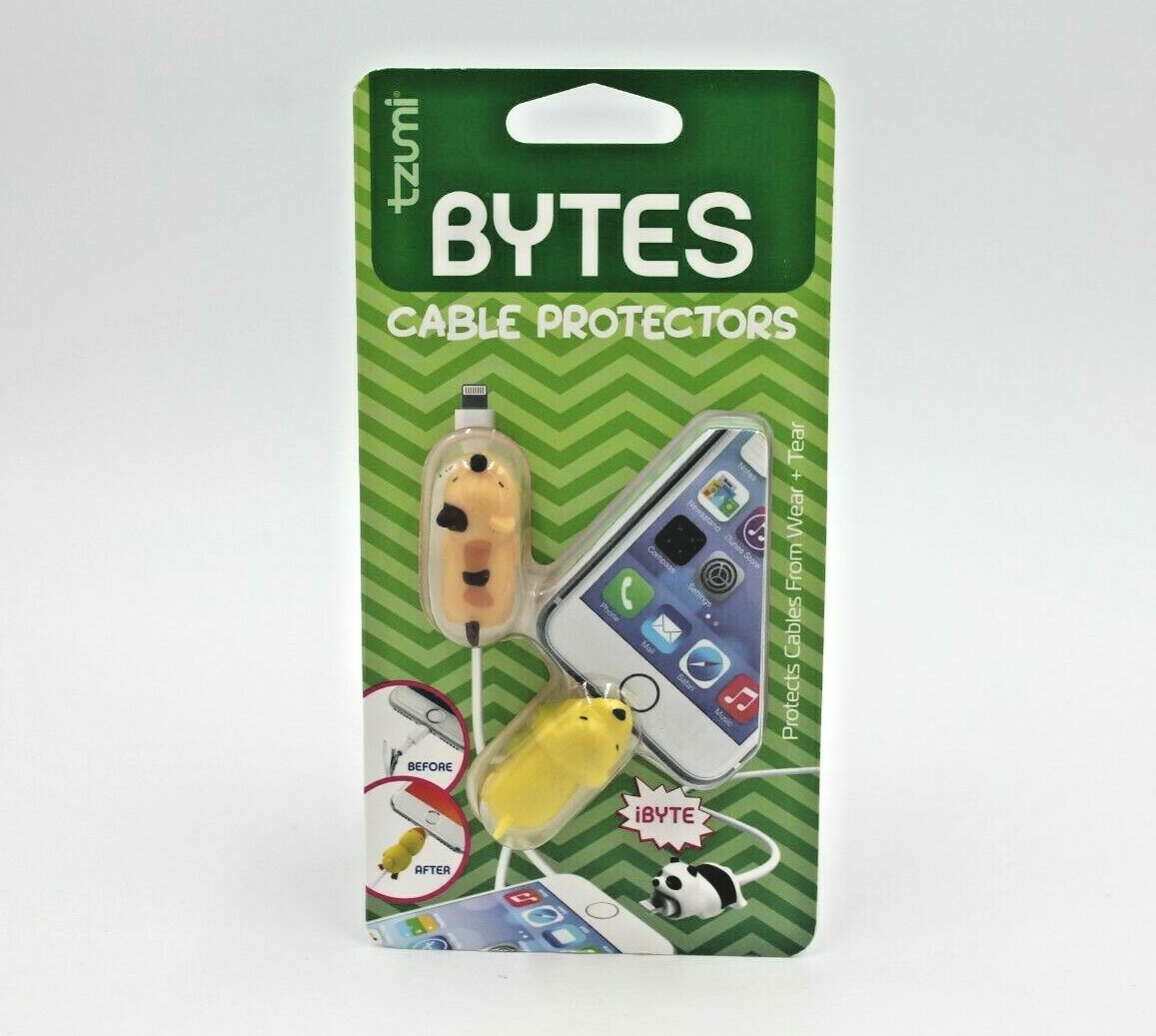 Tzumi - Bytes Connector Plug Protector  - CAT AND DOG