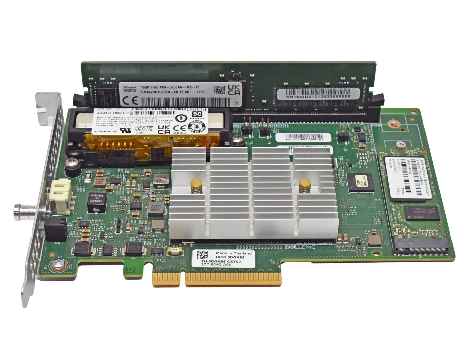 Dell EMC Calypso controller DGK85 with 16GB cache + 120GB SSD 303-587-000C-01