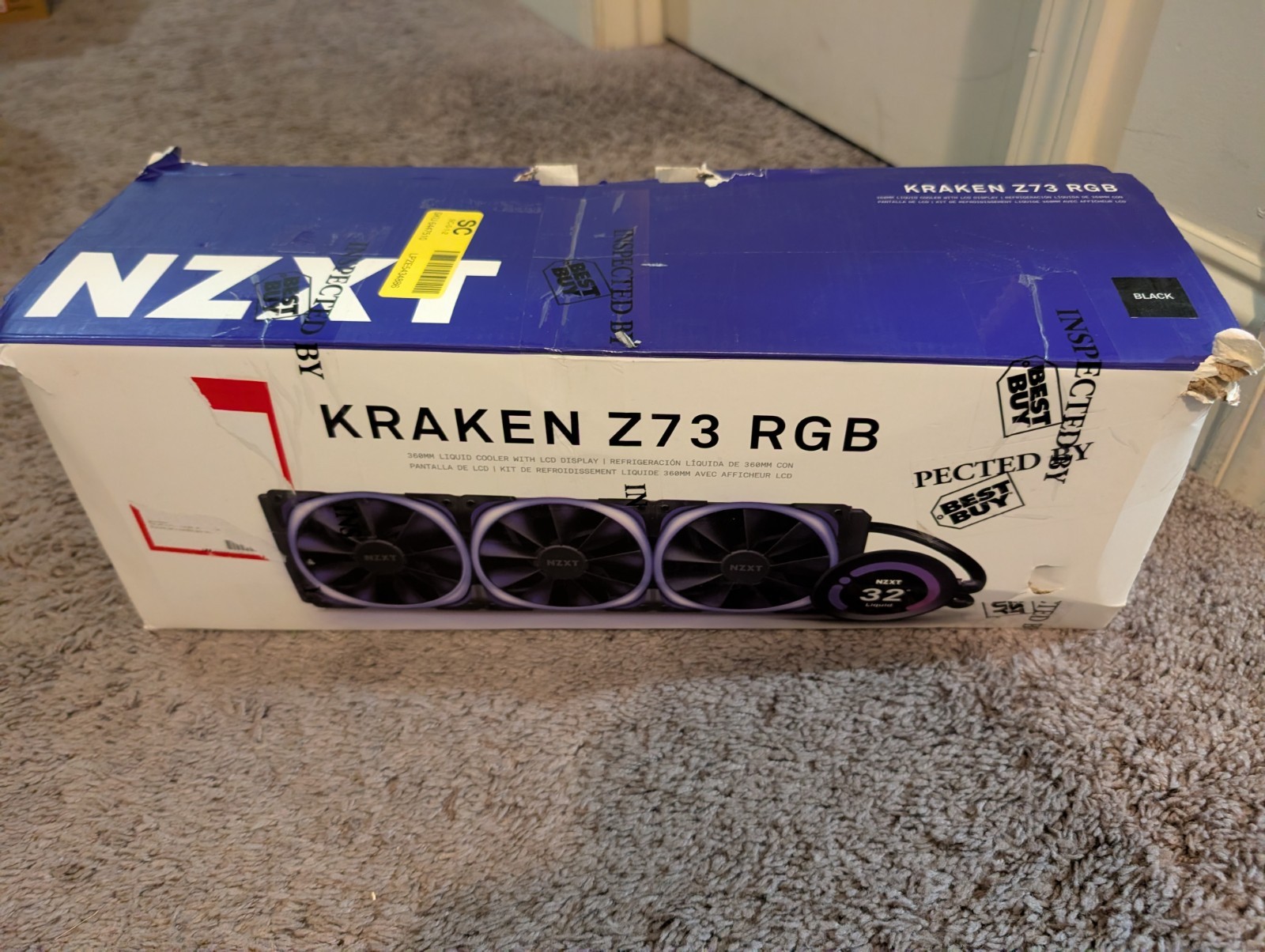NZXT Kraken Z73 RGB 360mm LCD AIO RGB CPU Liquid Cooler - RL-KRZ73-R1 [READ]