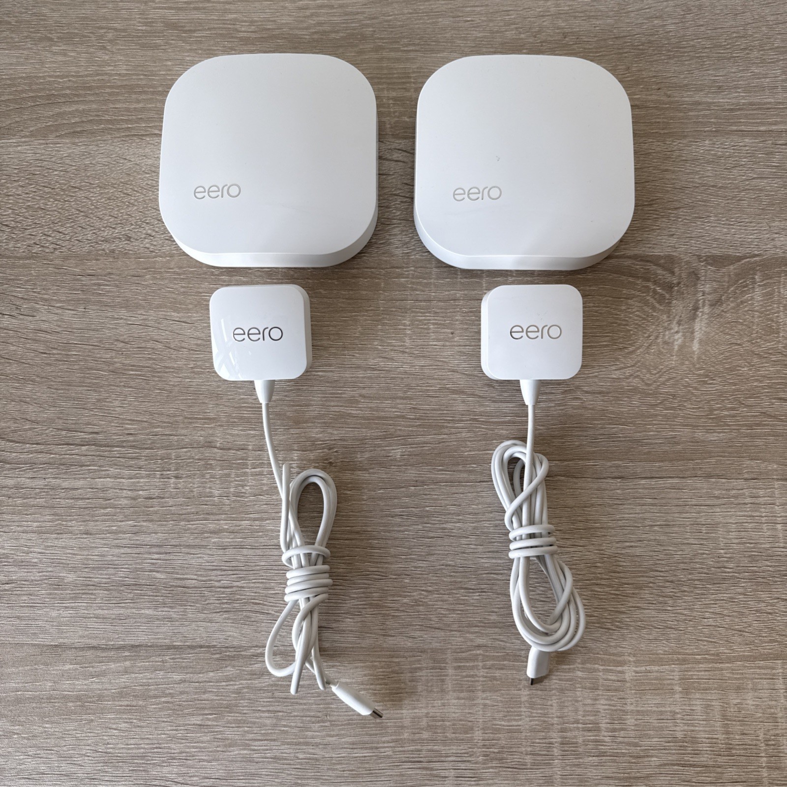 2-pack Eero Pro (2nd-gen) Wi-Fi 5 AC Mesh Routers, home internet repeater nodes