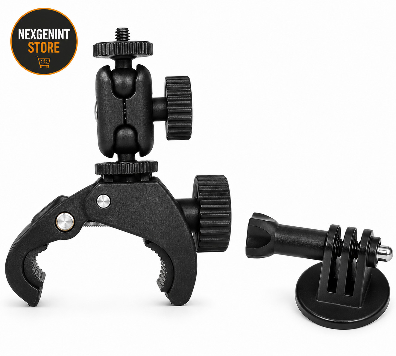 Share Super Clamp Motorcycle Handlebar Mount for Insta 360 X5 X4 X3 X2 with 1/4"