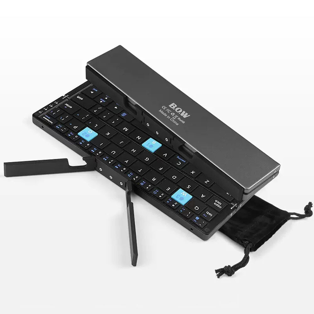 BOW HB199 Foldable Mini Bluetooth Keyboard For HUAWEI Mate XT Ultimate Mate X5