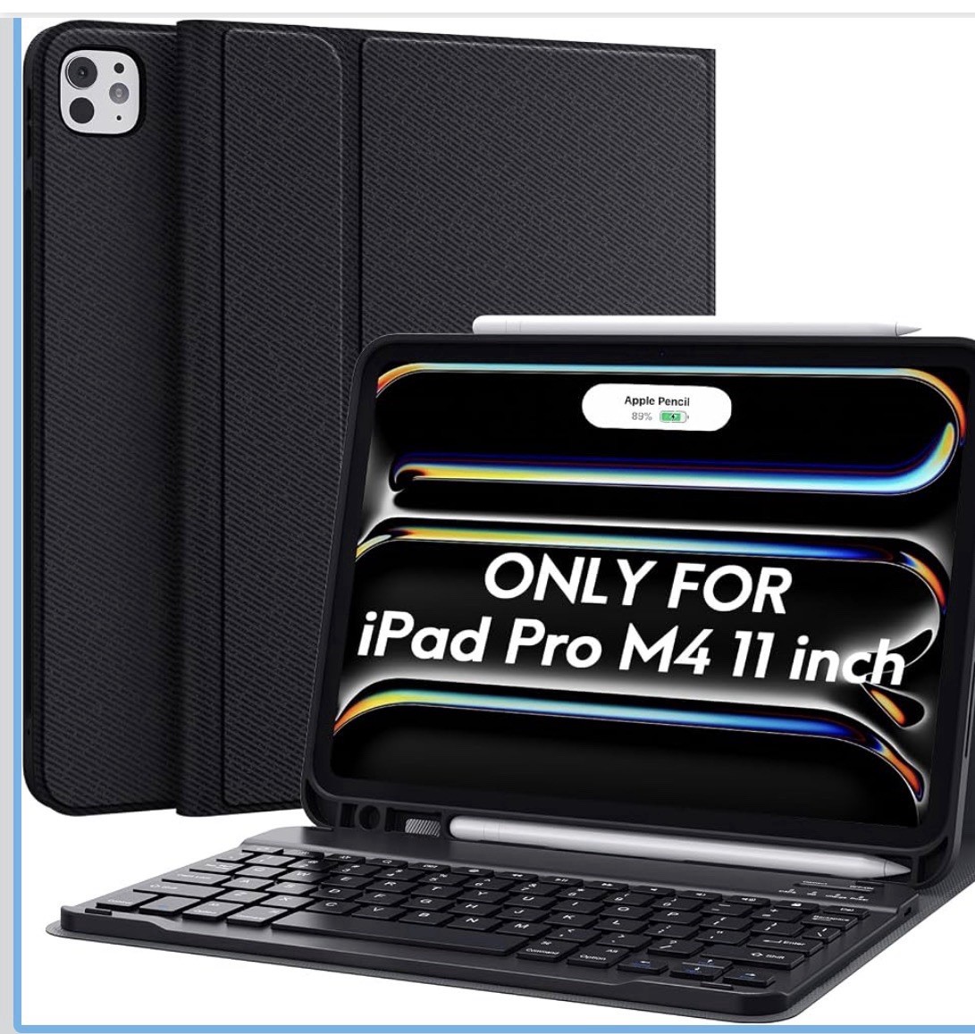 CHESONA Keyboard Case for iPad Pro 11 inch M4 2024 Magnetic Detachable Touchpad