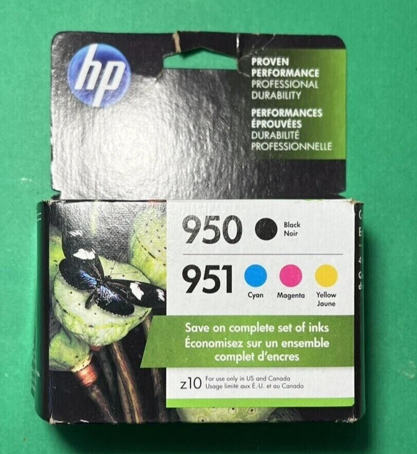 Genuine HP 950 951 Ink Cartridge-B/C/M/Y-For HP8620 8630 Printer-OEM-4PK-2022-26