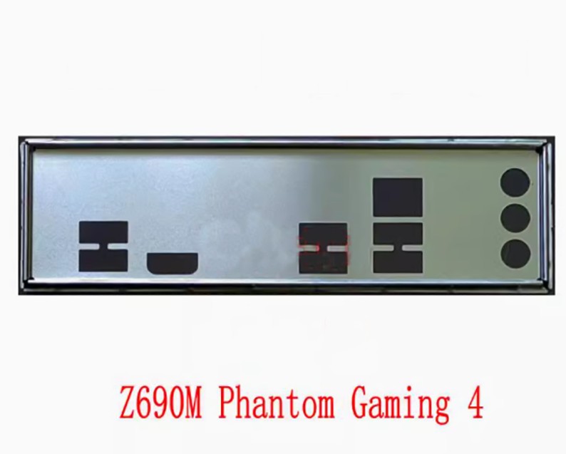 Shield I/O IO Backplate For ASRock Z690M Phantom Gaming 4 Motherboard