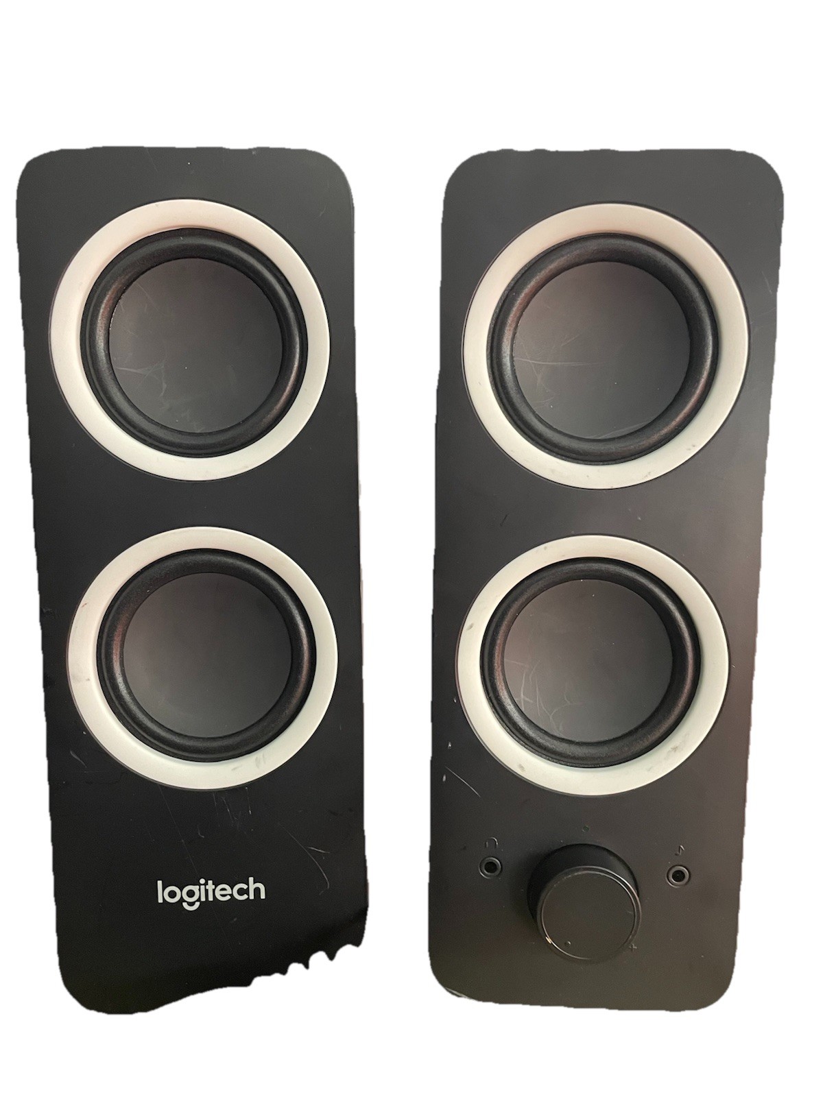 Logitech Multimedia Speakers 🔊 Z200 S-00135 Pair Black w/ Adapter ⚡