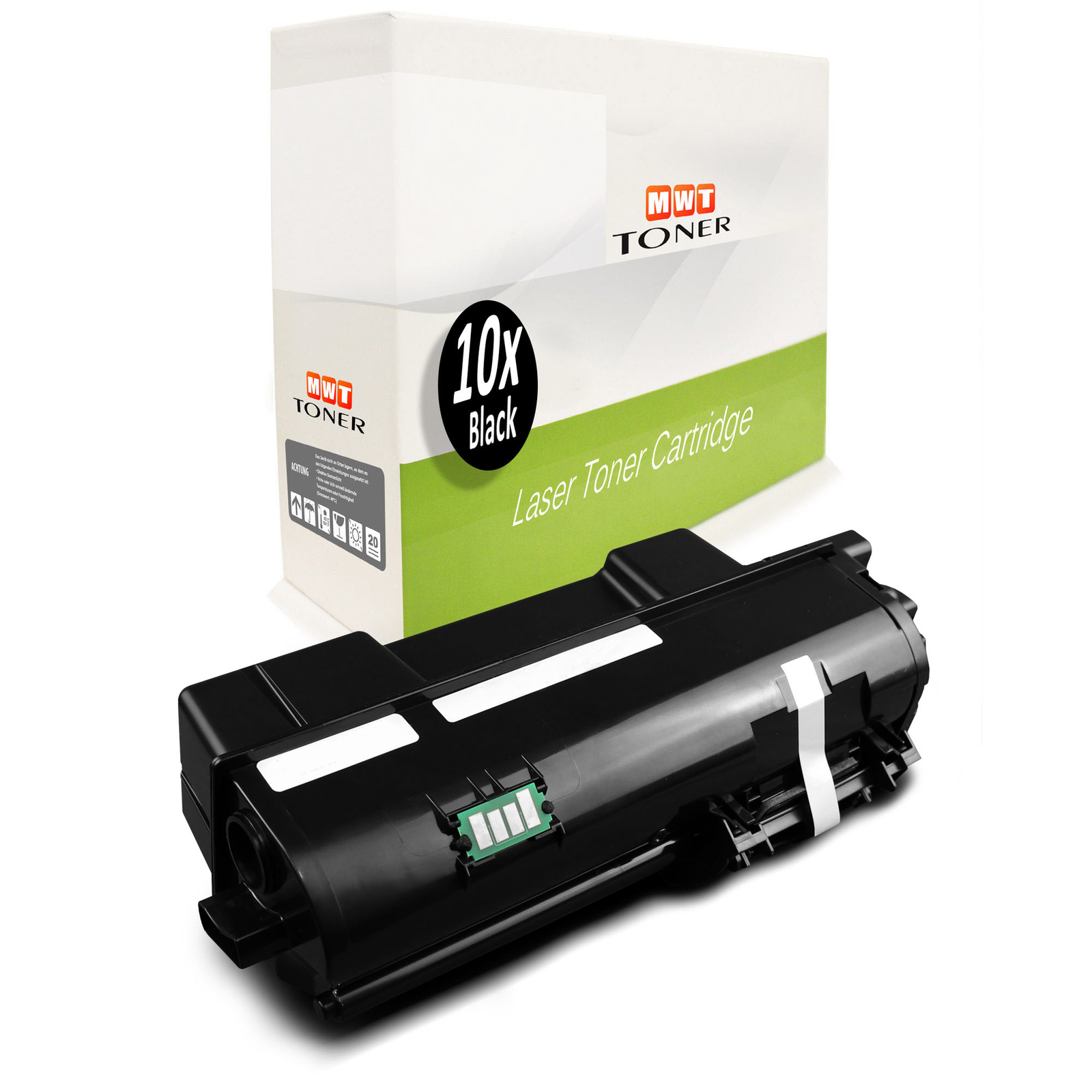 10x MWT Toner Replaces 1T02RY0UT0/PK1011 Utax P-4020 DW With Per Ca. 7.200 Side