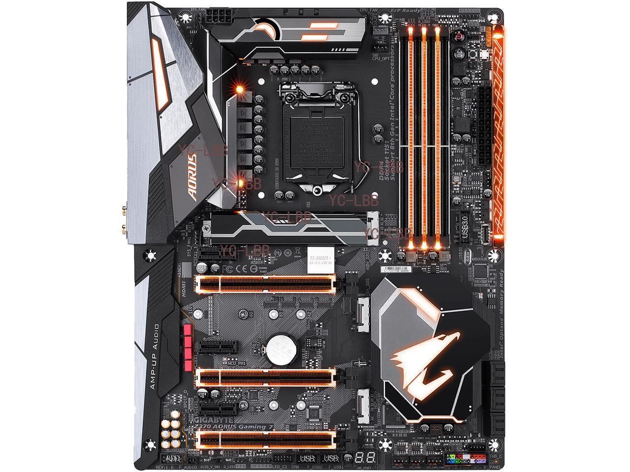 FOR GIGABYTE Z370 AORUS Gaming 7 LGA1151 Intel Z370 HDMI Motherbroad Test ok