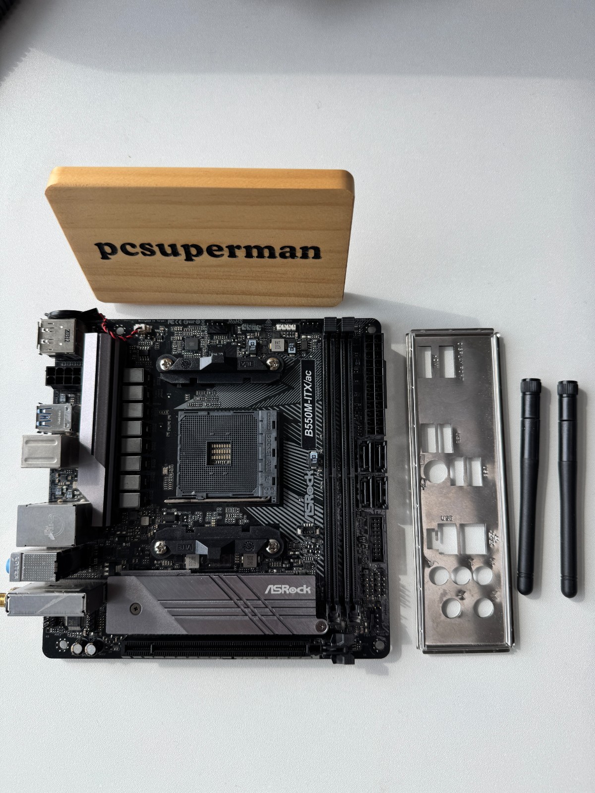 ASRock B550M-ITX/AC AM4 AMD B550 Mini ITX AMD Motherboard