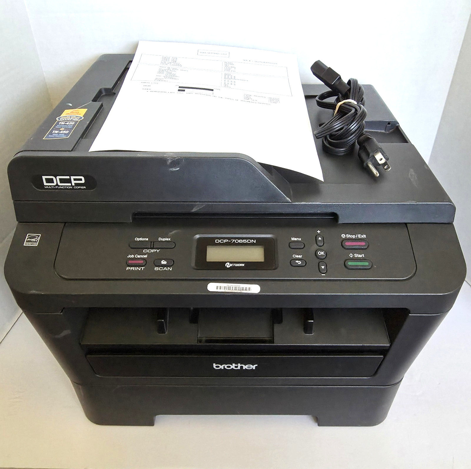 Brother DCP-7065DN Monochrome All-In-One Laser Printer 13,329 Page Count Tested
