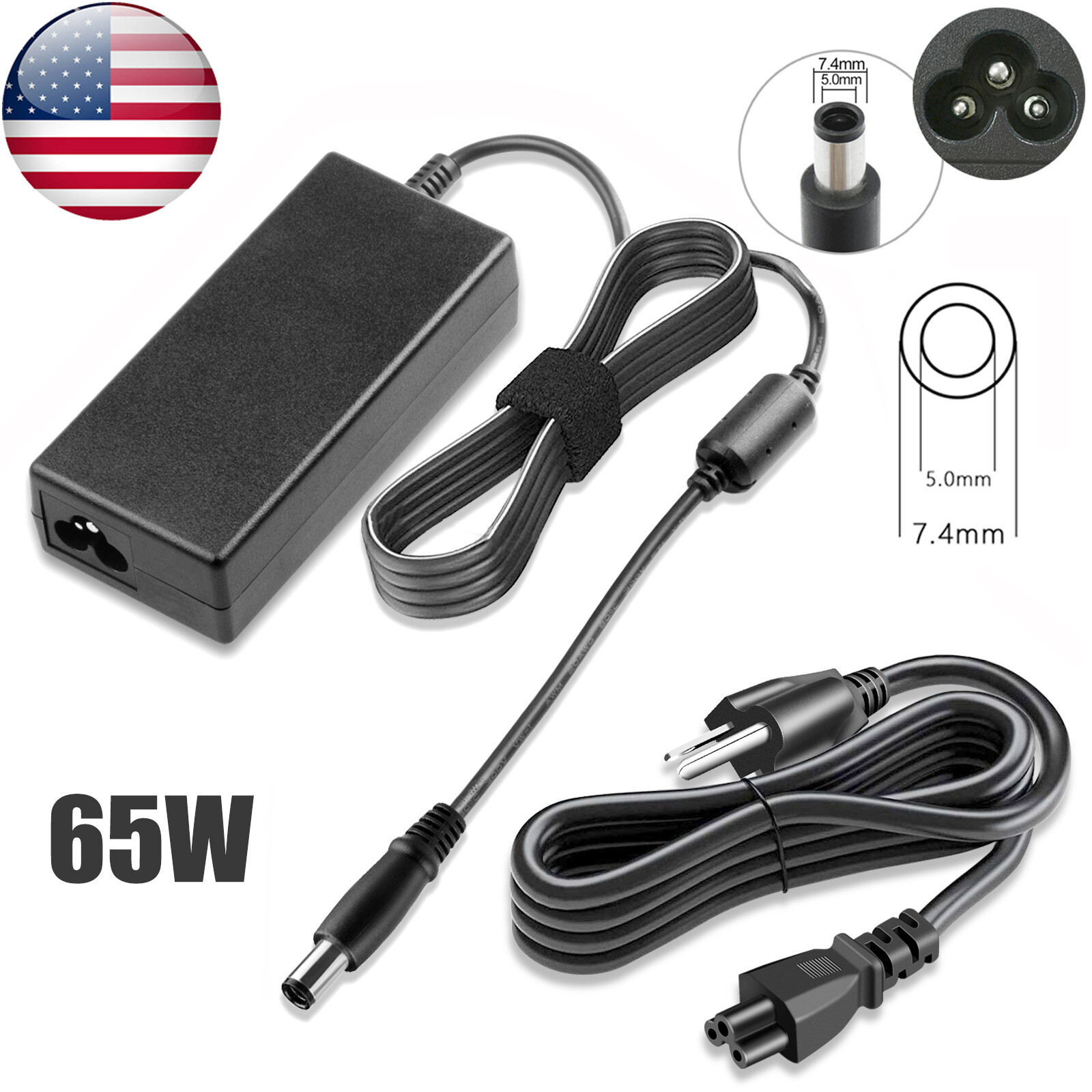 65W AC Adapter Charger for HP Notebook 2000 2000-2d60dx 2000-2d19wm 369w 329wm