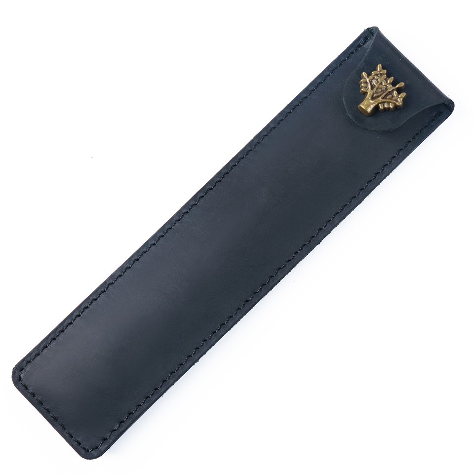 Retro Crazy Horse Leather Pen Case Creative Handmade Pen Protective Cover Gifts