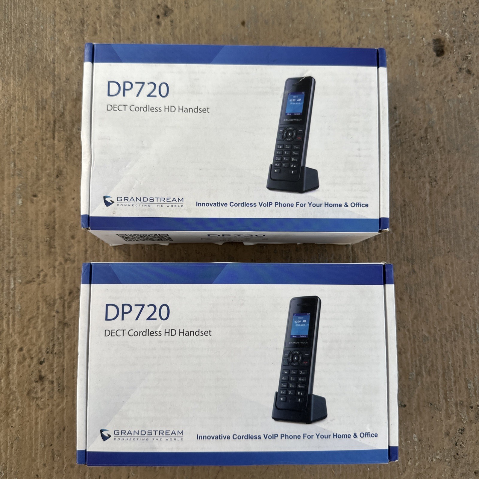Lot Of 2 Grandstream DP720 Dect Cordless HD VoIP Telephone Handset - Black