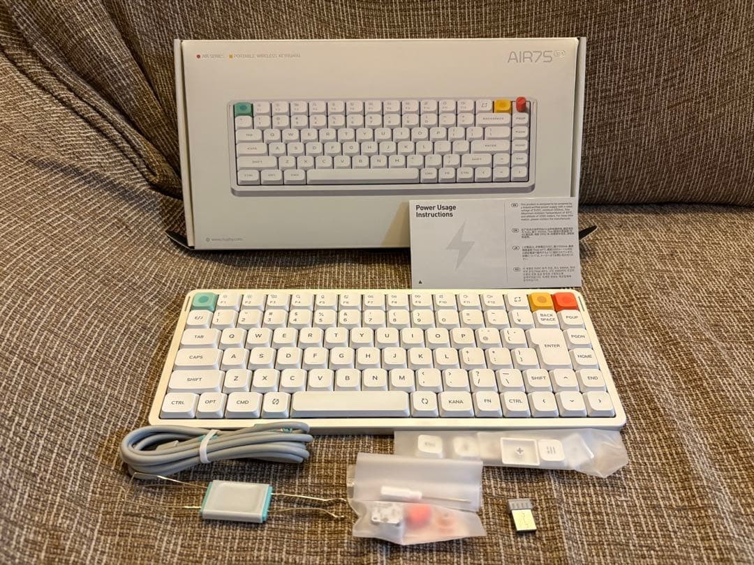 Nuphy Air75 V3 Wireless Mechanical Keyboard JP Layout Blush Nano Switches