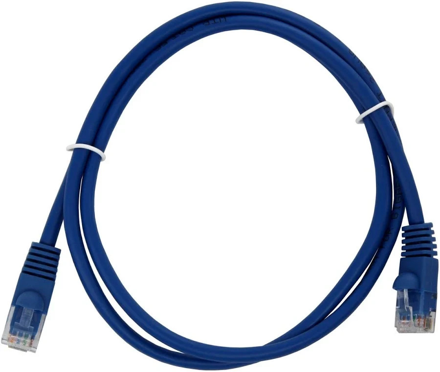 Blue 10 Foot Cat 5e Patch Cable RJ11 to RJ11