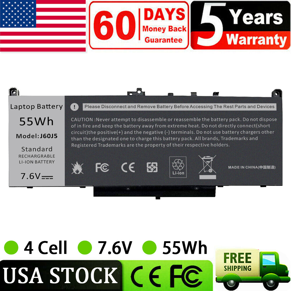 ✅LOT New Battery For Dell Latitude E7270 E7470 Series J60J5 R1V85 MC34Y 451-BBSX