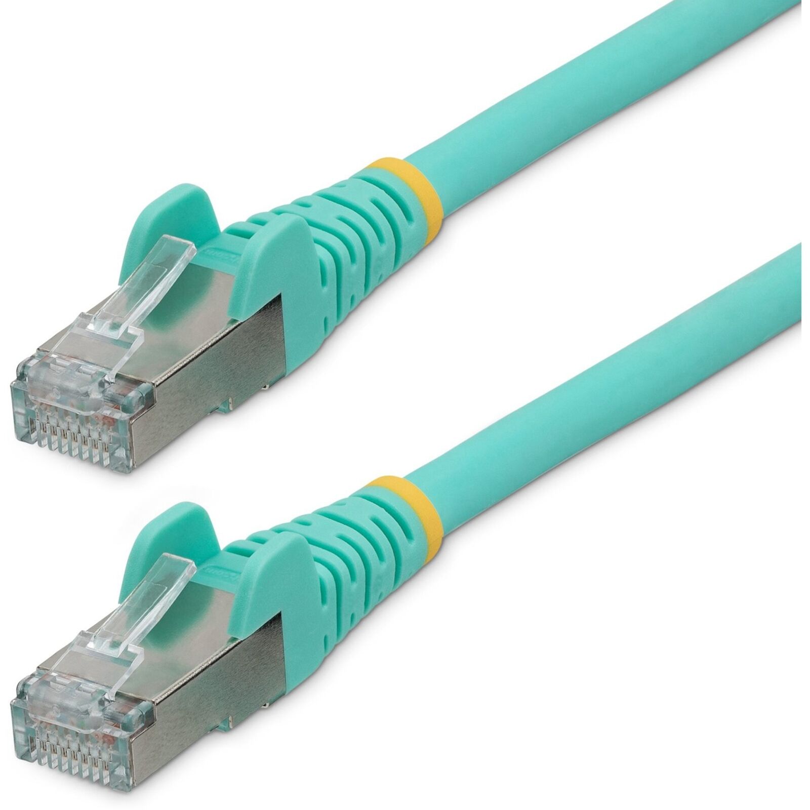 StarTech.com 25ft CAT6a Ethernet Cable, Aqua Low Smoke Zero Halogen [LSZH] 10