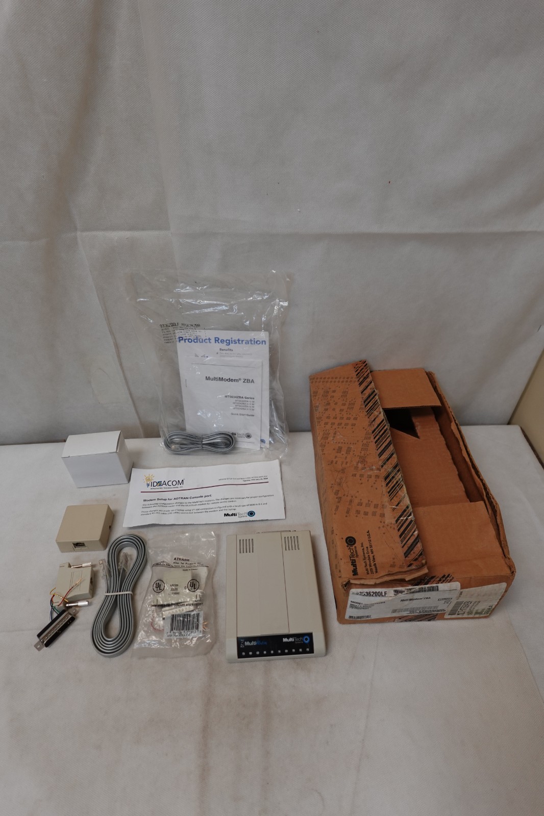 MultiTech MultiModem MT5634ZBA 56k Global AT&T NAM V.90 External Data Fax Modem
