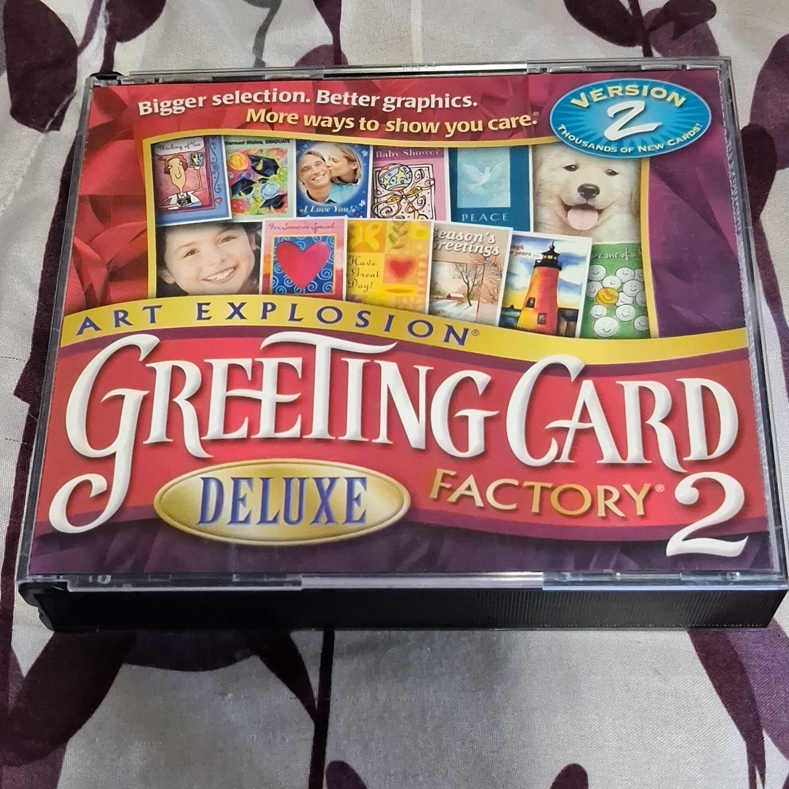 NOVA Development Greeting Card Factory Deluxe 2 CD GGW-CD01-SUB Crafts Windows