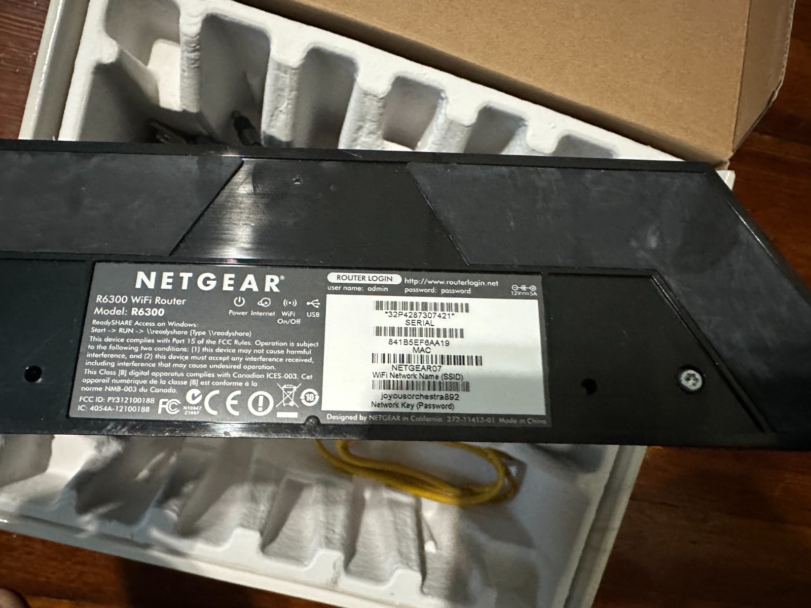 Netgear R6300 WiFi Router R6300 Dual Band Gigabit 1750 Mbps