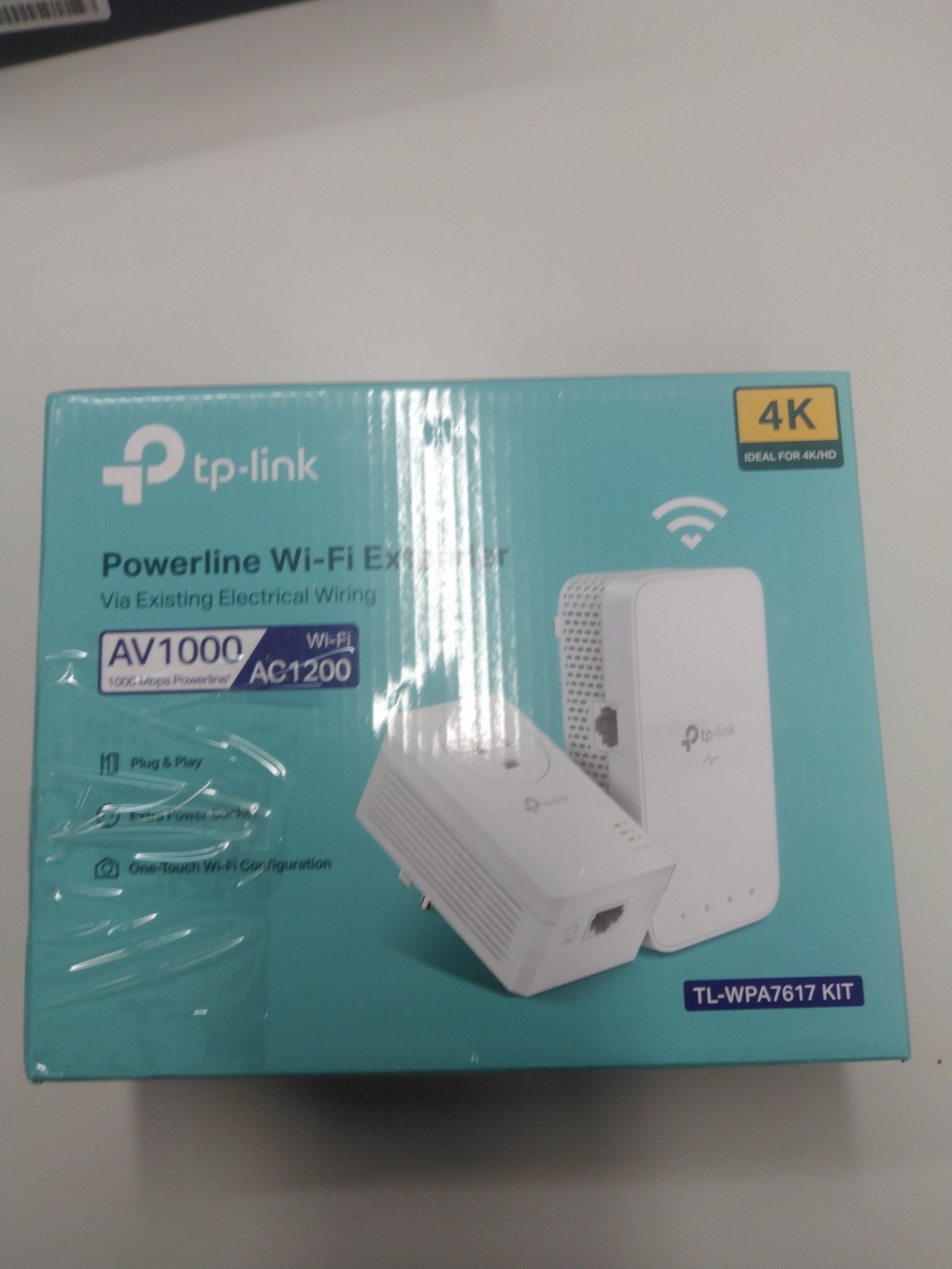 TP-Link AC1200 Wi-Fi AV1000 Powerline Ethernet Adapter White Dual-Band 1000Mbps