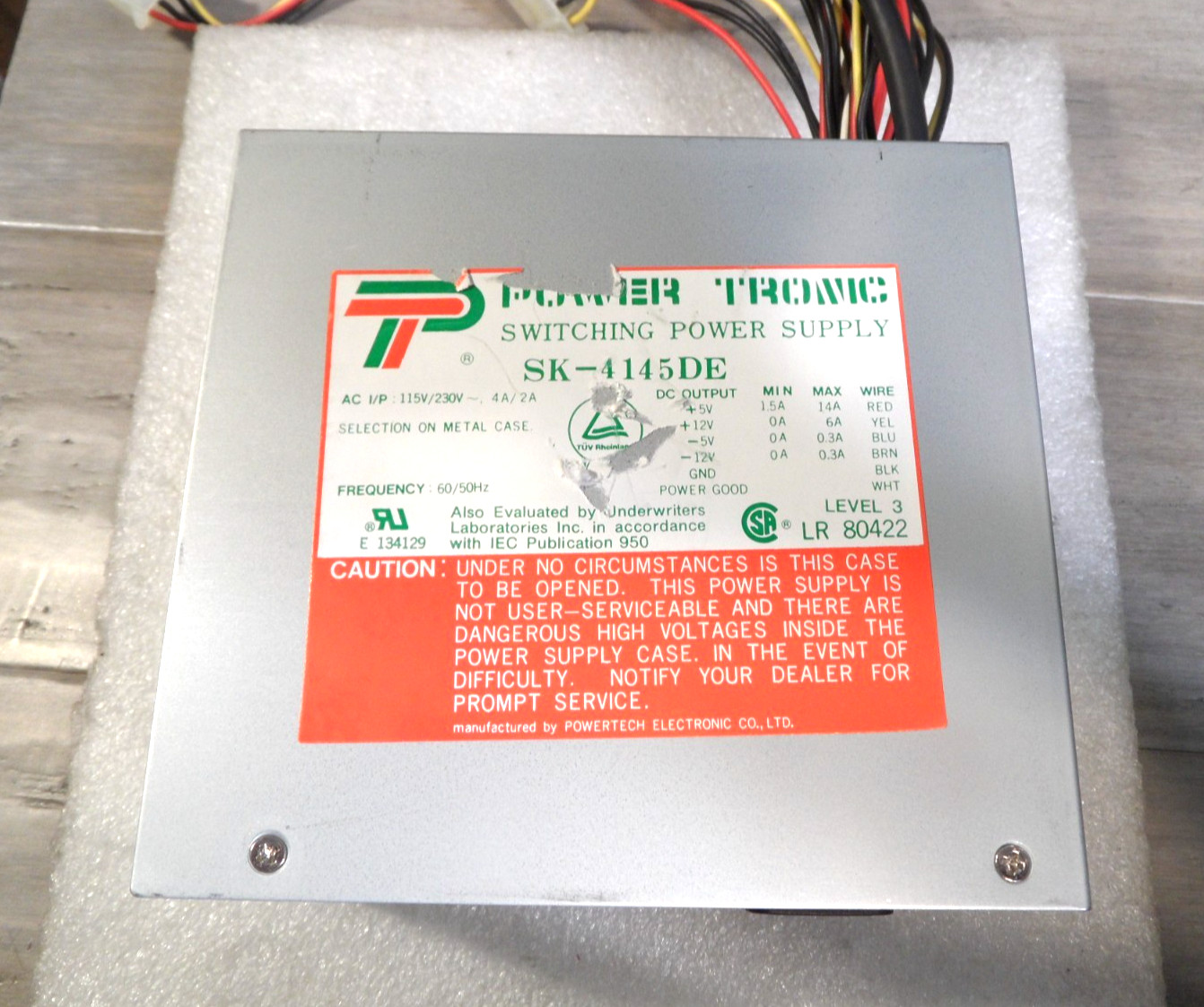Power Tronic SK-4145DE 145W Power Supply From Gateway 2000