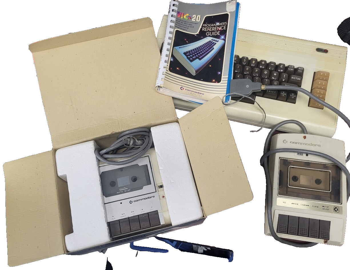 Rare Vintage Commodore VIC 20 Retro Computer w/ Accessories - Untested As-Is #73