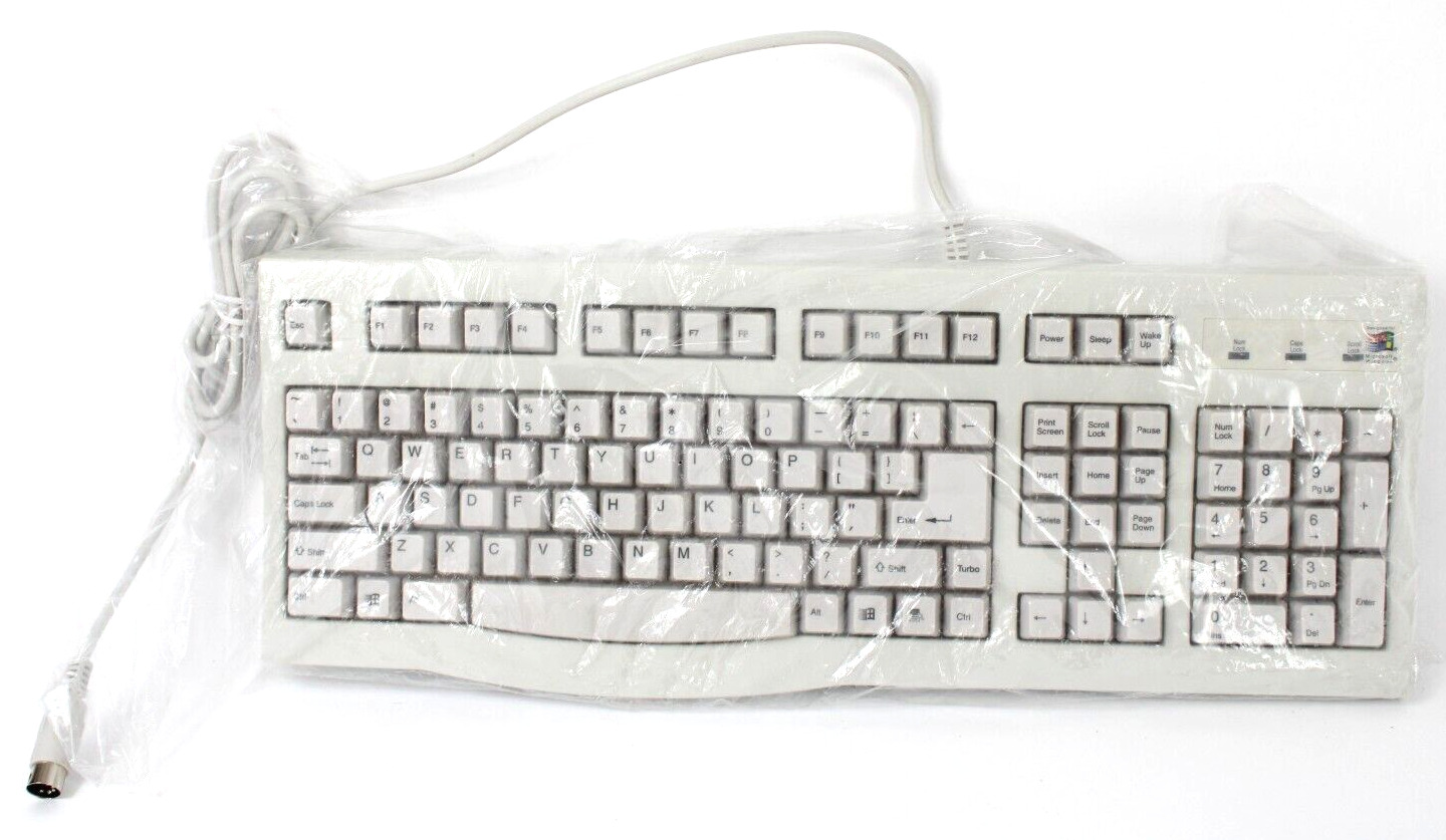 Vintage Microsoft Windows Natural Ergonomic Keyboard NK-388 New NOS Sealed Retro