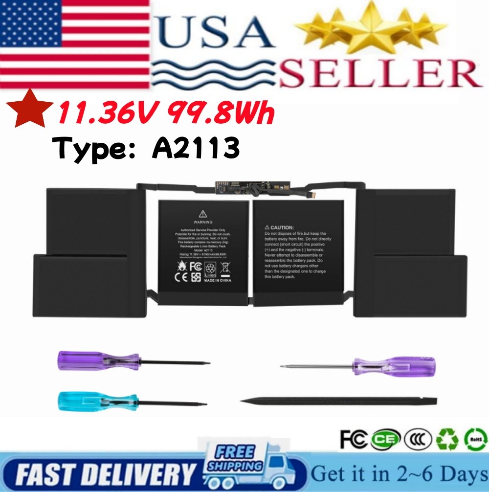 LOT 99.8Wh Battery for APPLE MacBook Pro 16" A2113 A2141 2019 2020 EMC 3347