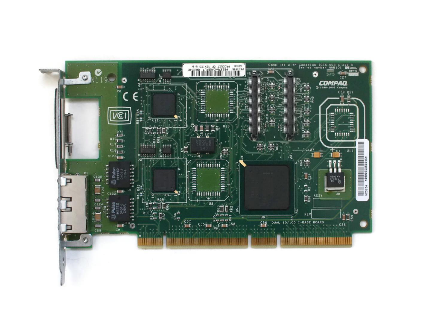 161105-001 COMPAQ HEWLETT PACKARD HP 10/100 DUAL-CHANNEL 64-PCI NIC ETHERNET ADA