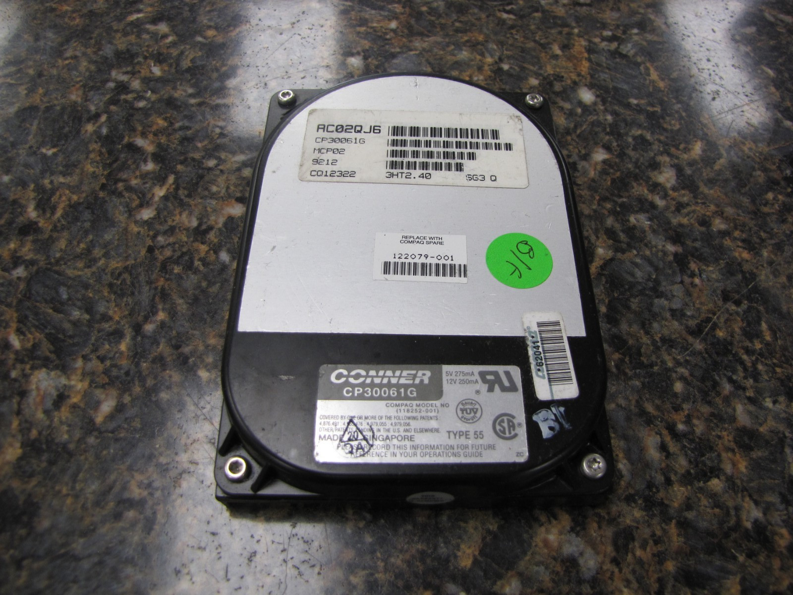 Conner CP30101G 120 MB IDE 3.5" Hard Disk Drive - IY24