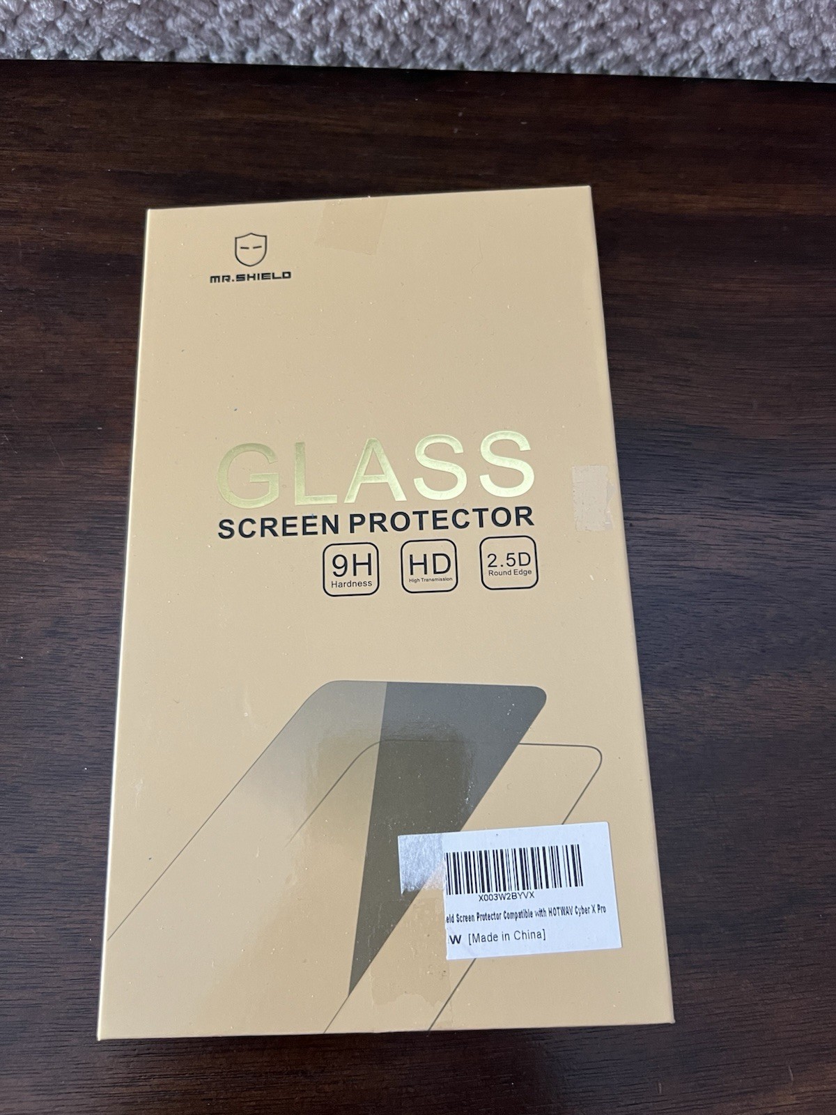 Mr. Shield 9H Hard Tempered Glass Screen Protector, 2.5 D Round Edge