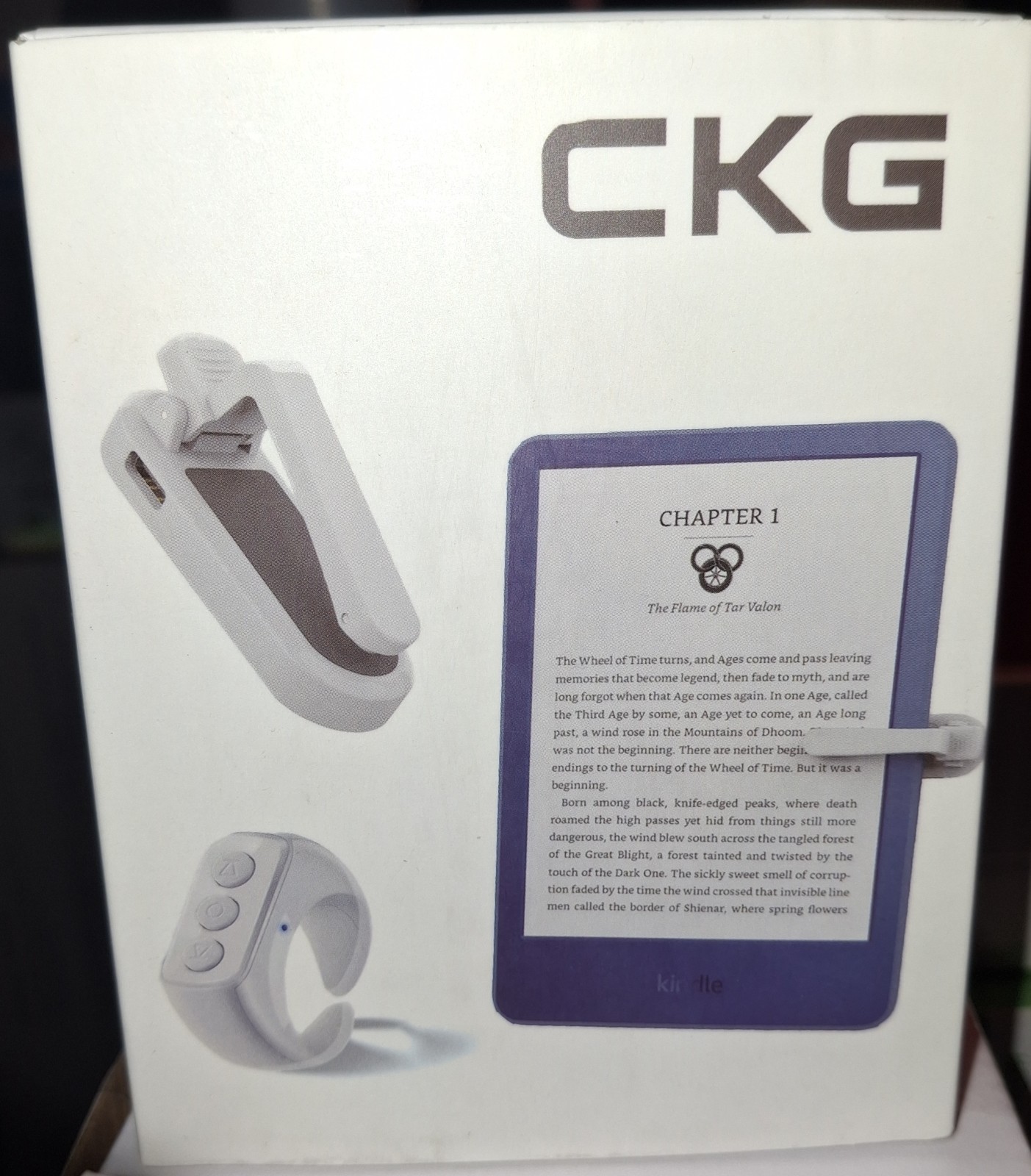 CKG 2-in-1 Kindle Page Turner for Kindle Tablets/eBooks, Type-C, White