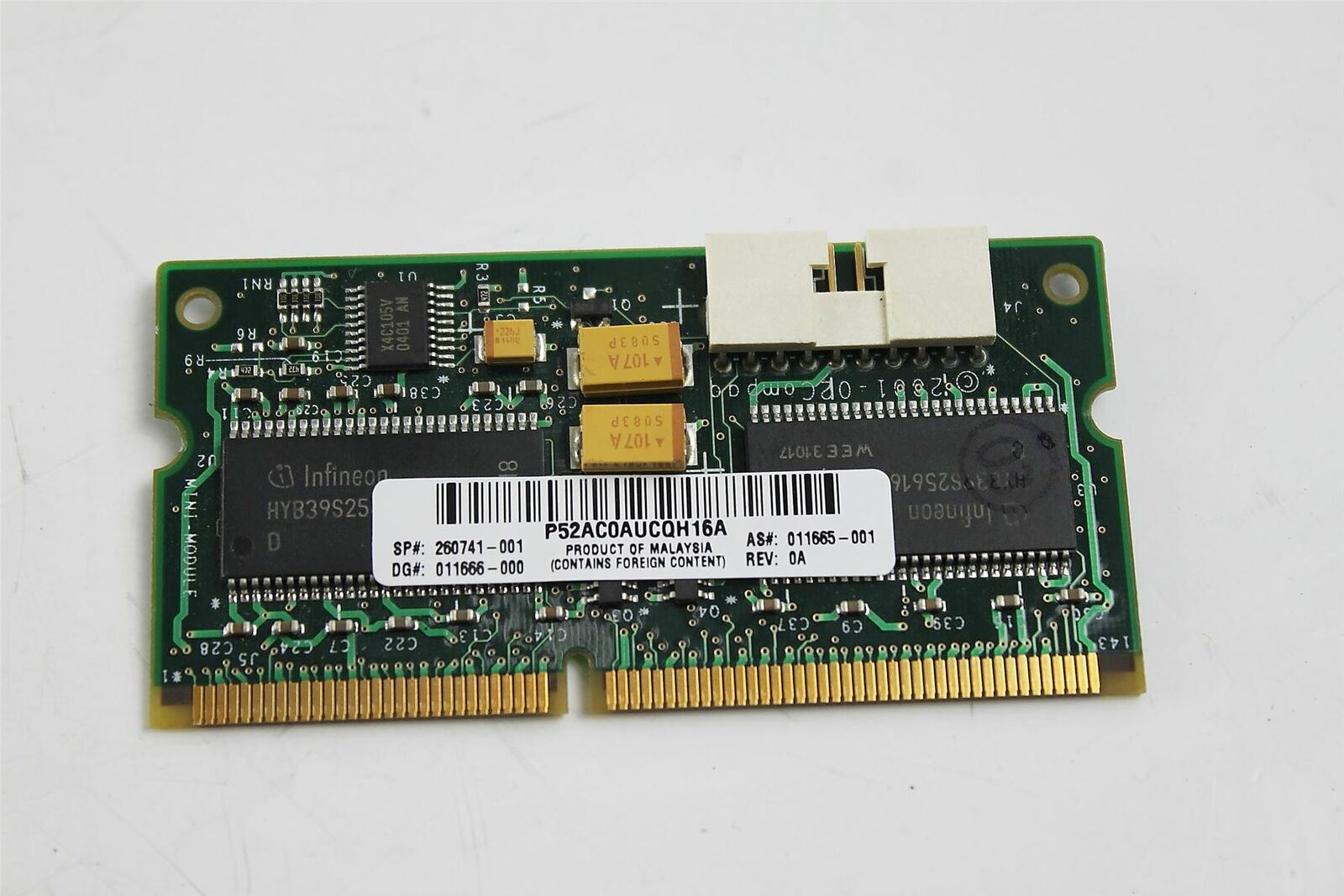 HP Compaq Proliant DL580 5i Smart Array Cache SDRAM 140-PIN 260741-001