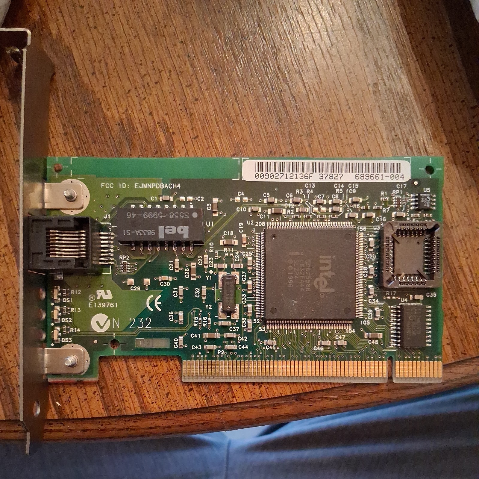 VINTAGE COMPAQ NC3121 INTEL SB82558 PCI 10/100 ETHERNET NETWORK CARD RJ45 MXB123
