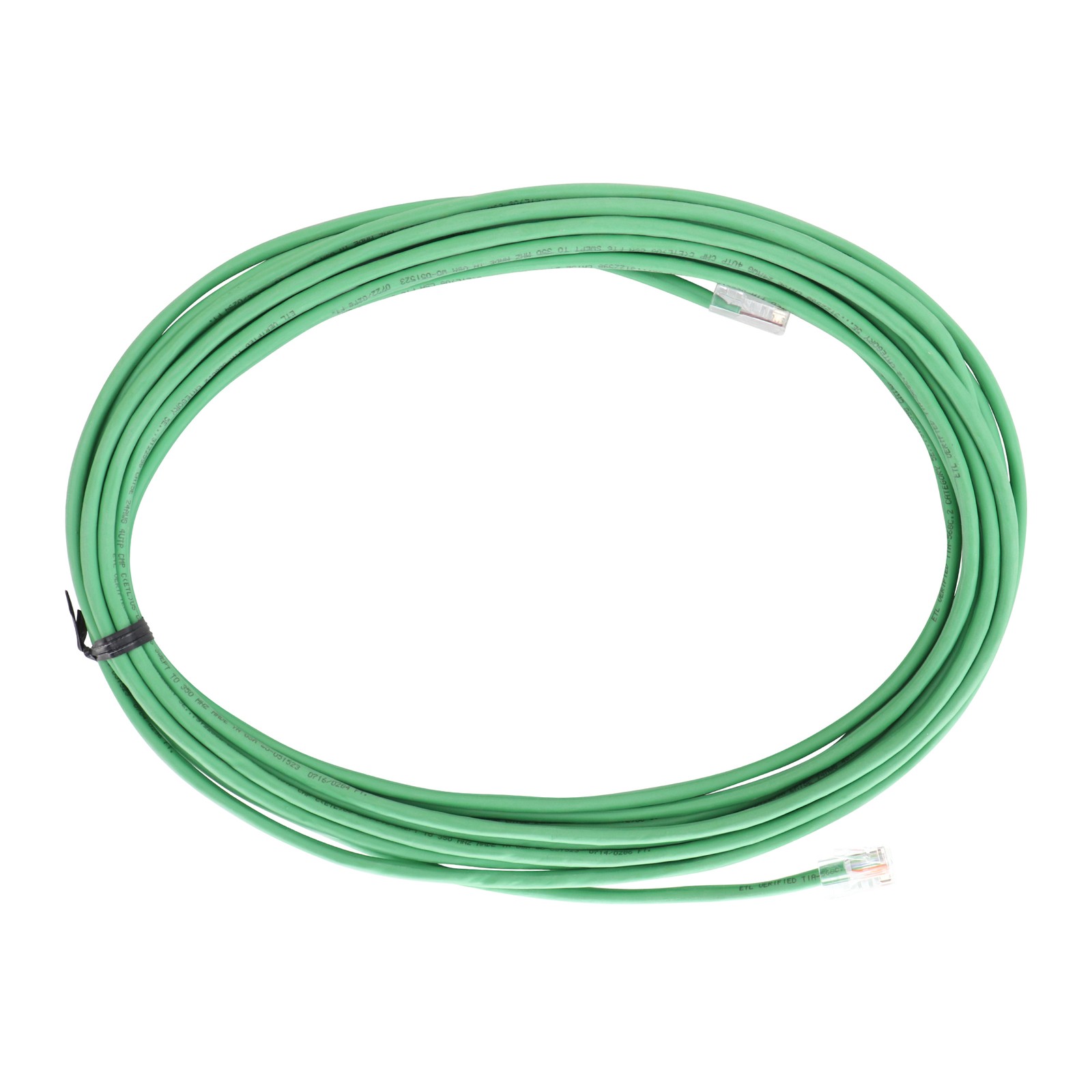 GREENGATE COOPER GGRJ45-25P-G CAT5E PATCH CABLE, CMP PLENUM, GREEN, 25-FEET