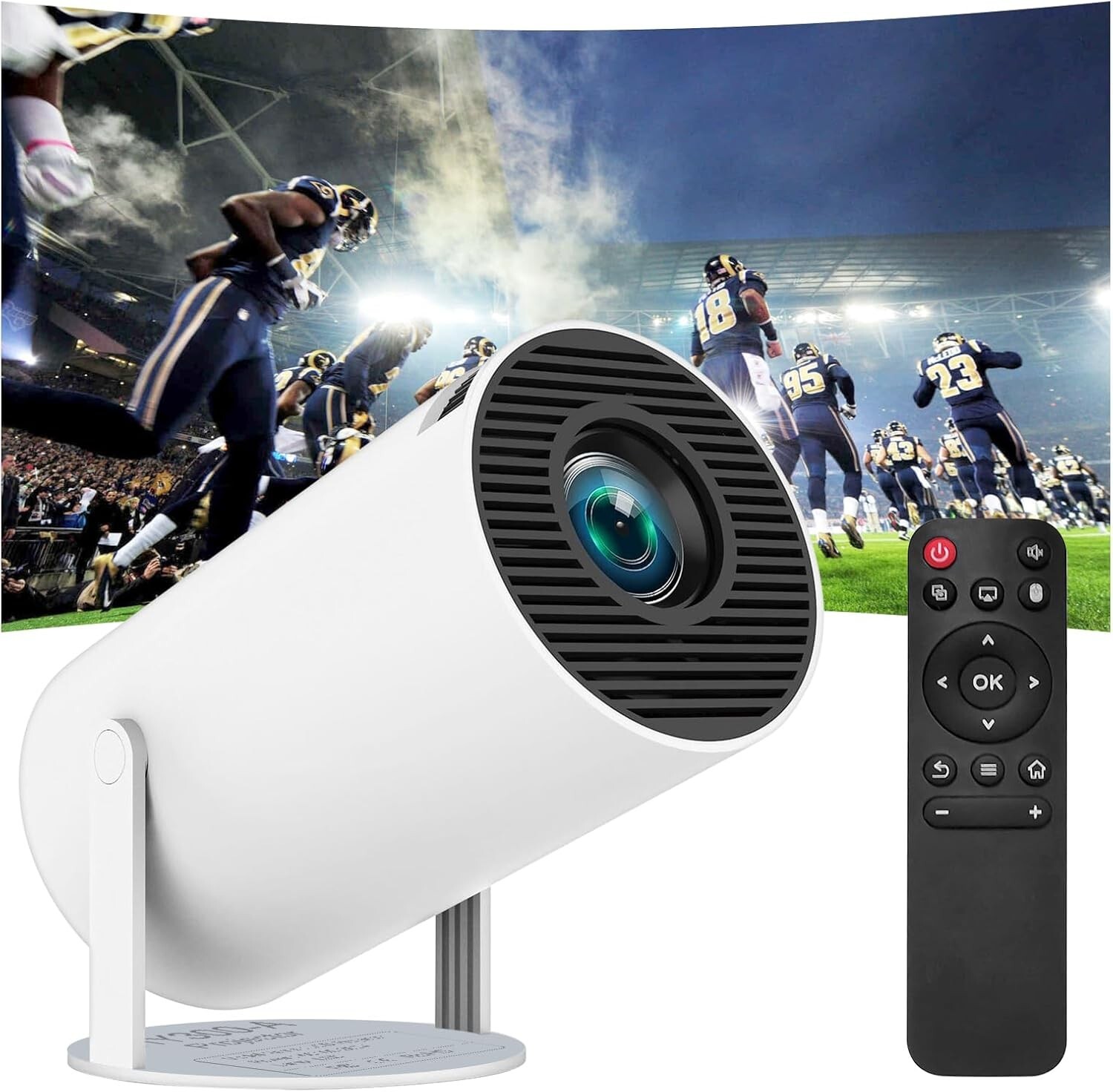 Mini Projector Portable Projector with  130-Inch 1080P Support Outdoor Home