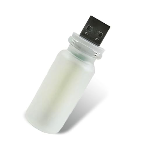 Car USB Atmosphere Lamp, 5V Touch Control Frosted Retro Bottle 1 PC Red