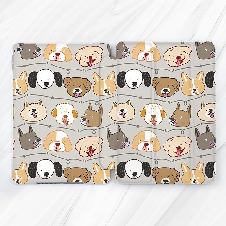Dogs Face Funny Cute Pets Case For iPad 10.2 Air 11 Pro 9.7 13 12.9 Mini 7 6 A17