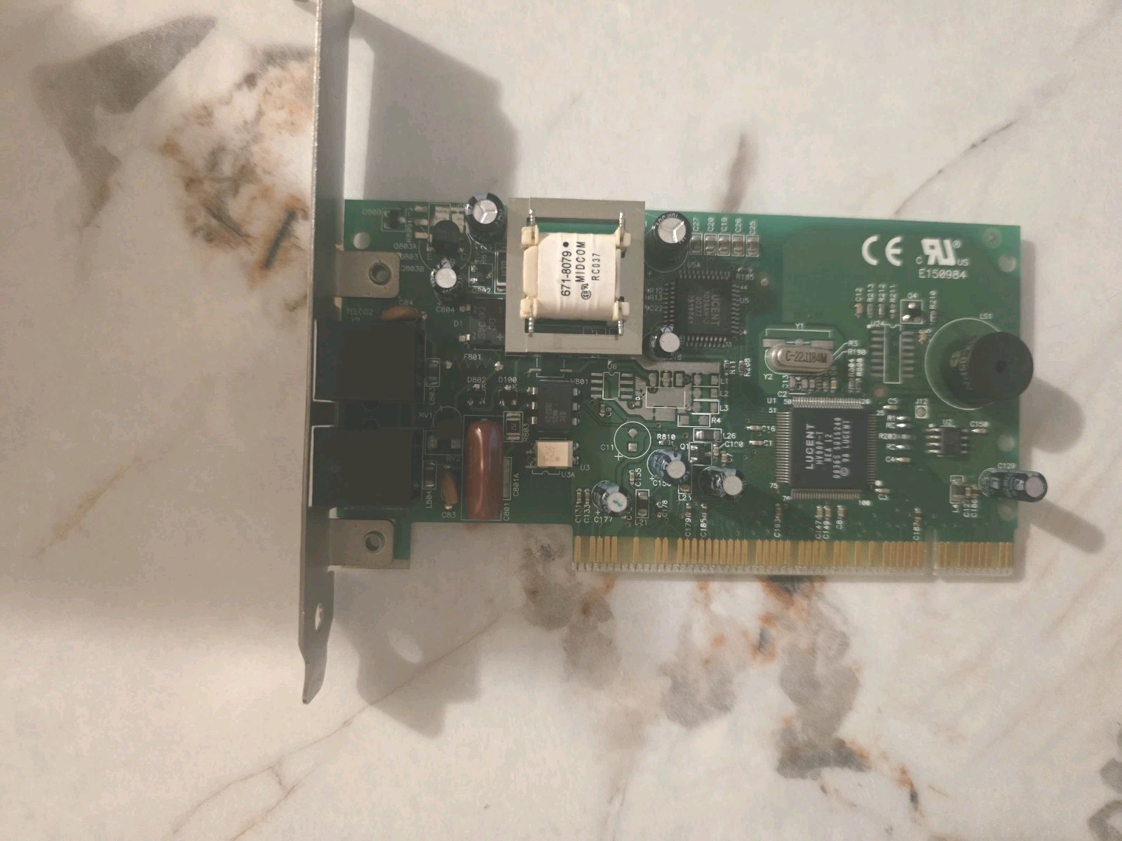Zoom 2925L V56705-RD 56K PCI Dial-Up Fax Modem Card Dual RJ11 Vintage