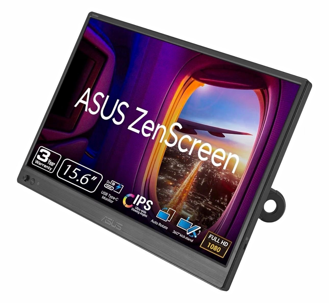 ASUS ZenScreen MB169CK 15.6in FHD IPS Portable Monitor USB-C Mini HDMI