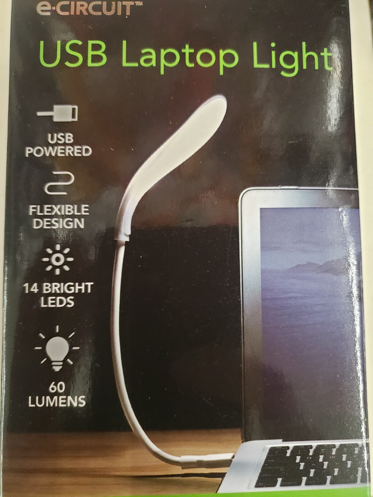 NEW E-Circuit USB Laptop Light No Batteries Needed, 14 LED Lights