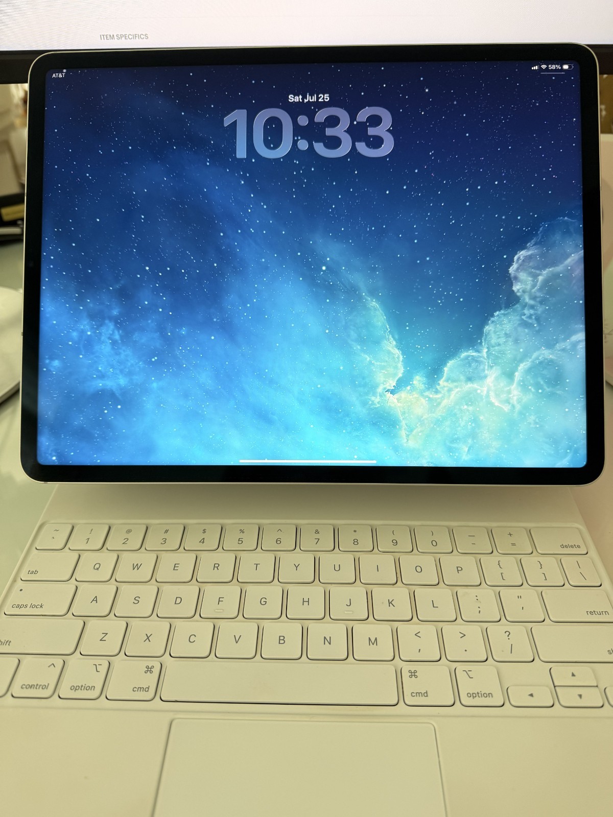 Apple Magic Keyboard 12.9" — White with Pitaka carrying case