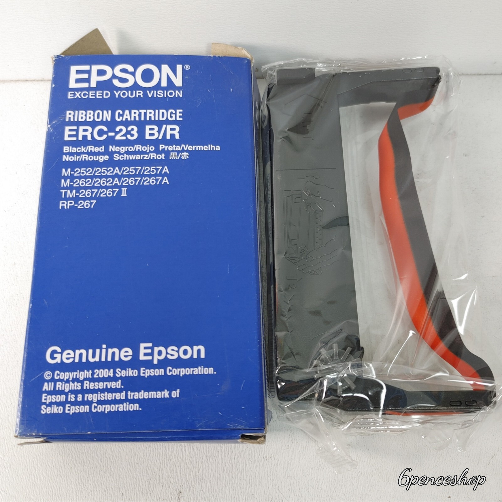 *Sealed in Open Box* Epson ERC-23 B/R Black/Red Ribbon Cartridge