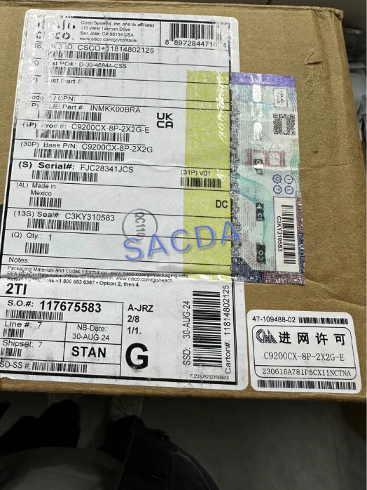 New Sealed Catalyst C9200CX-8P-2X2G-E 8 Port Rack Mountable Switch