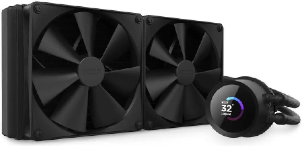 NZXT Kraken 280mm AIO Liquid CPU Cooler LCD Display Black NEW SEALED RL-KN280-B